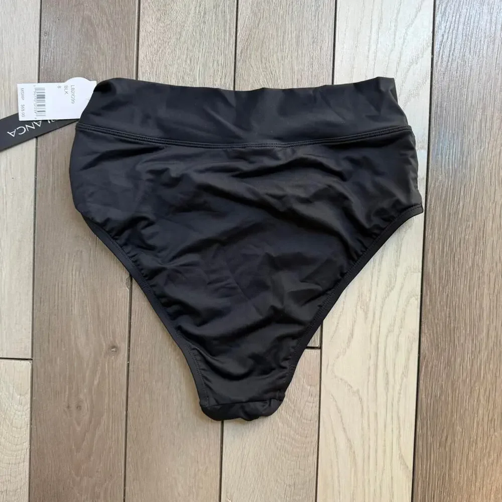 La Blanca High Waist Bikini Bottom NWT Size 8